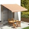 VidaXL Tissu De Remplacement Pour Auvent Jaune Et Orange 4x3,5 M - Jaune 2 VidaXL Tissu De Remplacement Pour Auvent Jaune Et Orange 4x3,5 M - Jaune -Pergola Soldes 37243699 1