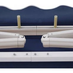 HELLOSHOP26 Store Banne Rétractable 3 X 2,5 M Avec Tissu Résistant Aux UV Et à L'eau Cadre En Aluminium Pour Terrasse Balcon Bleu Foncé - Bleu -Pergola Soldes 37250748 5