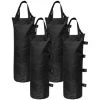 ASUPERMALL 4Pcs Sacs De Poids De Sable Poids De Jambe Pour Tente Pop Up Pare-Soleil Pare-Soleil Sac De Pieds Leste, Noir -Pergola Soldes 37284352 1