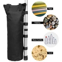 ASUPERMALL 4Pcs Sacs De Poids De Sable Poids De Jambe Pour Tente Pop Up Pare-Soleil Pare-Soleil Sac De Pieds Leste, Noir -Pergola Soldes 37284352 5