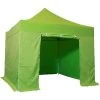 INTEROUGE Baches Laterales 3x3m 3 Pleins + 1 Porte Polyester 300g/m² Vert Anis -Pergola Soldes 38055973 1