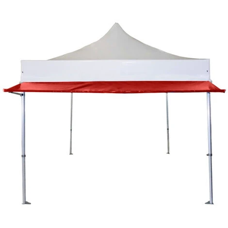 INTEROUGE Extension Soleil 4M Pour Tente Pliante Pro Rouge 3 INTEROUGE Extension Soleil 4M Pour Tente Pliante Pro Rouge