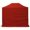 INTEROUGE Baches Laterales 2x3m 3 Pleins + 1 Porte Polyester 300g/m² Rouge -Pergola Soldes 38061283 1