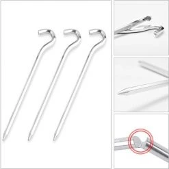 Clous En Aluminium Pour Auvent CampingClous Tente En Aluminium14 PièCes 18 Cm Piquets Tente Crochets Tente MéTal Piquets Aluminium Piquets Pour Sols Durs,IdéAl Pour Jardin,Camping,PêChe Et Tentes GrooFoo -Pergola Soldes 38228175 4