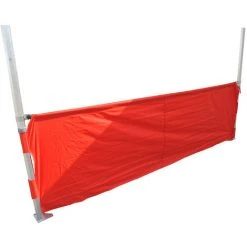 INTEROUGE Demi Rideaux 4,5m Pour Tente Pliante Connexion 40mm Rouge