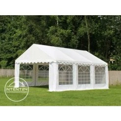 INTENT24.FR INTENT24 3x6 M Tente De Réception/Barnum Blanc Toile De Haute Qualité Env. 500g/m² PVC ECONOMY - Blanc 8 INTENT24.FR INTENT24 3x6 M Tente De Réception/Barnum Blanc Toile De Haute Qualité Env. 500g/m² PVC ECONOMY - Blanc -Pergola Soldes 3870948 2