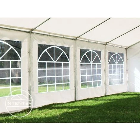 INTENT24.FR INTENT24 3x6 M Tente De Réception/Barnum Blanc Toile De Haute Qualité Env. 500g/m² PVC ECONOMY - Blanc 6 INTENT24.FR INTENT24 3x6 M Tente De Réception/Barnum Blanc Toile De Haute Qualité Env. 500g/m² PVC ECONOMY - Blanc – Image 4