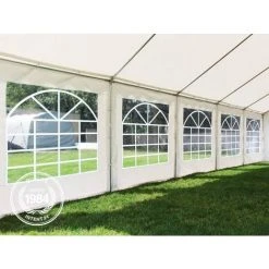 INTENT24.FR INTENT24 6x12 M Tente De Réception/Barnum Blanc Toile De Haute Qualité Env. 500g/m² PVC ECONOMY - Blanc -Pergola Soldes 3871024 4