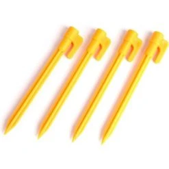 ECHOO Lot De 20 Piquets De Tente En Plastique Durable Pour Fixer Les Bâches De Pluie Et De Jardin