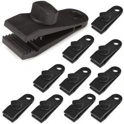 BETTERLIFE 12 Pèces Lot De Clips De Verrouillage Clips De Bâche Sécurise Multifonctions Pour Activités Camping Canopy