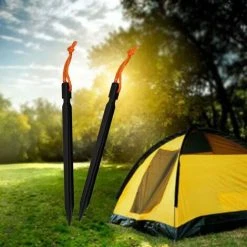 LANGRAY Lot De 10 Sardines De Tente En Alliage D'aluminium - 18 Cm - 4 Piquets Réfléchissants - 4 M - Avec Sac -Pergola Soldes 39665716 2