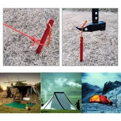 LANGRAY Lot De 10 Sardines De Tente En Alliage D'aluminium - 18 Cm - 4 Piquets Réfléchissants - 4 M - Avec Sac -Pergola Soldes 39665716 3