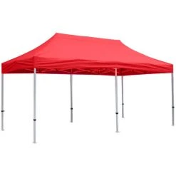 INTEROUGE Toit Tp 3X6 Pvc 520G / M², Noir - Noir