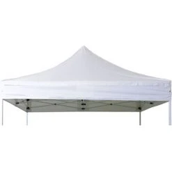 INTEROUGE Toit TP 3x6m Polyester 300g/m&sup2; Pellicul&eacute; PVC Kaki Fonc&eacute;