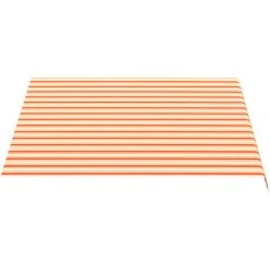 ASUPERMALL Tissu De Remplacement Pour Auvent Jaune Et Orange 3x2,5 M -Pergola Soldes 39743704 3