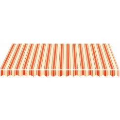 ASUPERMALL Tissu De Remplacement Pour Auvent Jaune Et Orange 3x2,5 M -Pergola Soldes 39743704 4