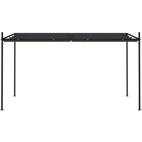ASUPERMALL Belvedere Avec Toit Retractable 400x300x233 Cm Anthracite 4 ASUPERMALL Belvedere Avec Toit Retractable 400x300x233 Cm Anthracite – Image 2