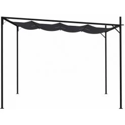 ASUPERMALL Belvedere Avec Toit Retractable 400x300x233 Cm Anthracite 9 ASUPERMALL Belvedere Avec Toit Retractable 400x300x233 Cm Anthracite -Pergola Soldes 39744303 3