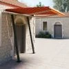 VidaXL Auvent Rétractable Automatique Et Poteaux 3x2,5 M Orange Marron - Orange 1 VidaXL Auvent Rétractable Automatique Et Poteaux 3x2,5 M Orange Marron - Orange -Pergola Soldes 39859047 1