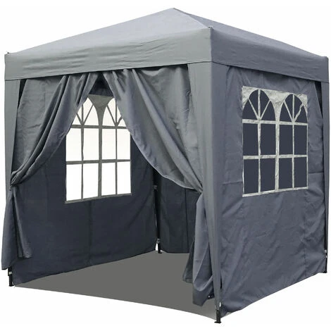 Quick-Star Pavillon Pop-up 2x2m Gris 3 Quick-Star Pavillon Pop-up 2x2m Gris