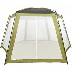 ASUPERMALL Tente De Piscine Tissu 590x520x250 Cm Vert -Pergola Soldes 39927201 2