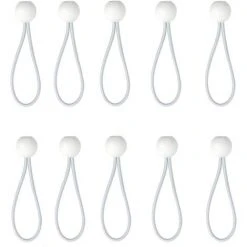 ECHOO 50 Pcs Tendeur à Boule Élastique, Tendeur De Bâche Pour Pavillon, Camping, Tente Cordons, Rideaux Harnais D’Extension, 10cm -Pergola Soldes 40118013 5