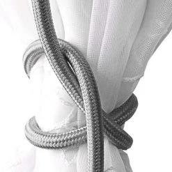 BETTERLIFE Embrasses De Rideau 2 Pièces, Attaches De Rideau Gris Argent, Attaches Pour Rideaux, Boucles Pour Rideaux, Accessoires Pour Rideaux Et Stores15 - Numéro De Série -Pergola Soldes 40135041 3