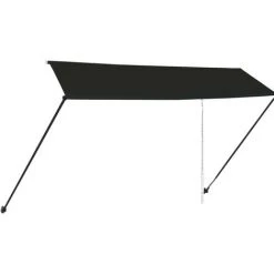 HAPPYSHOPPING Auvent Retractable Avec LED 350x150 Cm Anthracite -Pergola Soldes 40339731 4