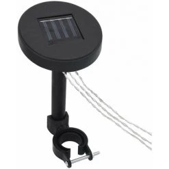 HAPPYSHOPPING Tonnelle Avec Double Toit Et Lumieres LED 3x3x2,7 M Taupe -Pergola Soldes 40355946 5