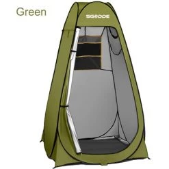 TIGA SGODDE Tente De Douche Intimité Pour Camping Randonnée Plage Toilette Douche Salle De Bains (Vert 120x120x190 Cm) -Pergola Soldes 40434278 3