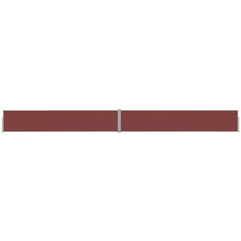 HAPPYSHOPPING Auvent Lateral Retractable De Patio 140x1200 Cm Marron 3 HAPPYSHOPPING Auvent Lateral Retractable De Patio 140x1200 Cm Marron