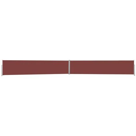 HAPPYSHOPPING Auvent Lateral Retractable De Patio 140x1200 Cm Marron 4 HAPPYSHOPPING Auvent Lateral Retractable De Patio 140x1200 Cm Marron – Image 2