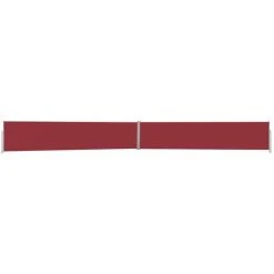 HAPPYSHOPPING Auvent Lateral Retractable De Patio 140x1200 Cm Rouge
