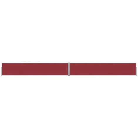 HAPPYSHOPPING Auvent Lateral Retractable De Patio 170x1200 Cm Rouge 4 HAPPYSHOPPING Auvent Lateral Retractable De Patio 170x1200 Cm Rouge – Image 2