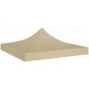 HAPPYSHOPPING Toit De Tente De Reception 3x3 M Beige 270 G/m² 1 HAPPYSHOPPING Toit De Tente De Reception 3x3 M Beige 270 G/m² -Pergola Soldes 40436258 1