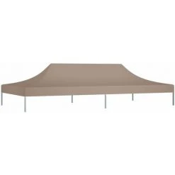 HAPPYSHOPPING Toit De Tente De Reception 6x3 M Taupe 270 G/m² -Pergola Soldes 40436304 2