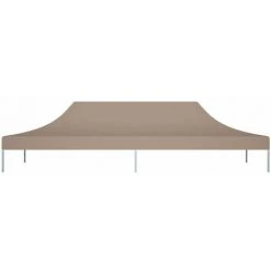 HAPPYSHOPPING Toit De Tente De Reception 6x3 M Taupe 270 G/m² -Pergola Soldes 40436304 3