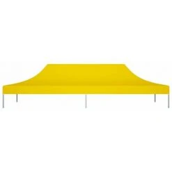 HAPPYSHOPPING Toit De Tente De Reception 6x3 M Jaune 270 G/m² 9 HAPPYSHOPPING Toit De Tente De Reception 6x3 M Jaune 270 G/m² -Pergola Soldes 40436324 3