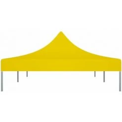 HAPPYSHOPPING Toit De Tente De Reception 6x3 M Jaune 270 G/m² 10 HAPPYSHOPPING Toit De Tente De Reception 6x3 M Jaune 270 G/m² -Pergola Soldes 40436324 4