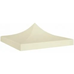 HAPPYSHOPPING Toit De Tente De Reception 2x2 M Creme 270 G/m²