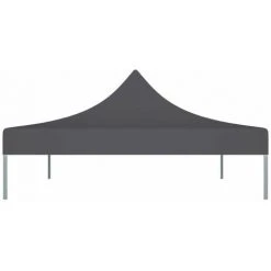 HAPPYSHOPPING Toit De Tente De Reception 4x3 M Anthracite 270 G/m² -Pergola Soldes 40436374 4