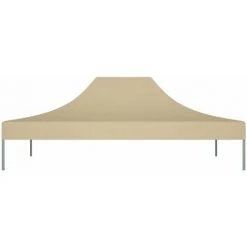 HAPPYSHOPPING Toit De Tente De Reception 4x3 M Beige 270 G/m² 9 HAPPYSHOPPING Toit De Tente De Reception 4x3 M Beige 270 G/m² -Pergola Soldes 40436382 3