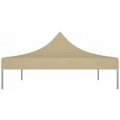 HAPPYSHOPPING Toit De Tente De Reception 4x3 M Beige 270 G/m² 10 HAPPYSHOPPING Toit De Tente De Reception 4x3 M Beige 270 G/m² -Pergola Soldes 40436382 4