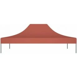 HAPPYSHOPPING Toit De Tente De Reception 4x3 M Terre Cuite 270 G/m² 9 HAPPYSHOPPING Toit De Tente De Reception 4x3 M Terre Cuite 270 G/m² -Pergola Soldes 40436409 3