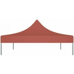HAPPYSHOPPING Toit De Tente De Reception 4x3 M Terre Cuite 270 G/m² 10 HAPPYSHOPPING Toit De Tente De Reception 4x3 M Terre Cuite 270 G/m² -Pergola Soldes 40436409 4