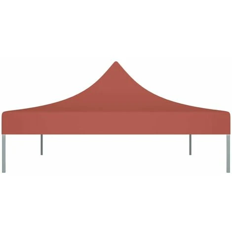 HAPPYSHOPPING Toit De Tente De Reception 4x3 M Terre Cuite 270 G/m² 6 HAPPYSHOPPING Toit De Tente De Reception 4x3 M Terre Cuite 270 G/m² – Image 4