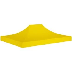 HAPPYSHOPPING Toit De Tente De Reception 4,5x3 M Jaune 270 G/m²
