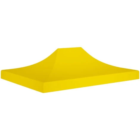HAPPYSHOPPING Toit De Tente De Reception 4,5x3 M Jaune 270 G/m² 3 HAPPYSHOPPING Toit De Tente De Reception 4,5x3 M Jaune 270 G/m²