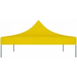HAPPYSHOPPING Toit De Tente De Reception 4,5x3 M Jaune 270 G/m² 10 HAPPYSHOPPING Toit De Tente De Reception 4,5x3 M Jaune 270 G/m² -Pergola Soldes 40436480 4