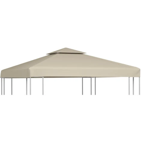 HAPPYSHOPPING Recouvrement De Remplacement D'auvent 310 G/m² 3 X 3 M Beige 3 HAPPYSHOPPING Recouvrement De Remplacement D'auvent 310 G/m² 3 X 3 M Beige